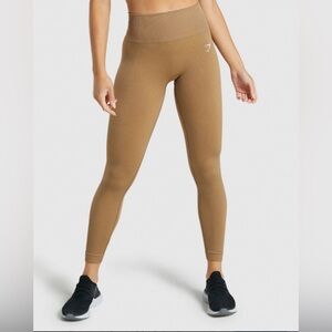 Gymshark Adapt Fleck x Whitney High-Waisted Leggings tan Medium